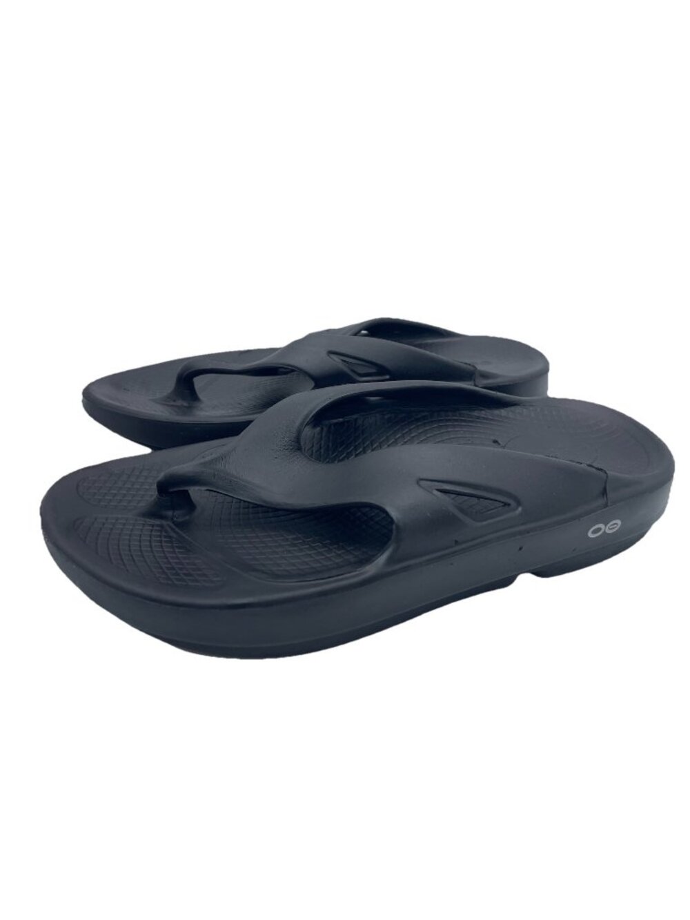 OOFOS OOriginal Black Recovery Slip-On Thong Sandal Unisex M8 / W10